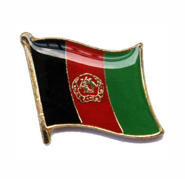 Afghanist country pin made by client request single pin 16mm with butterfly button on backing 1pcs/bag MOQ300pcs free shipping