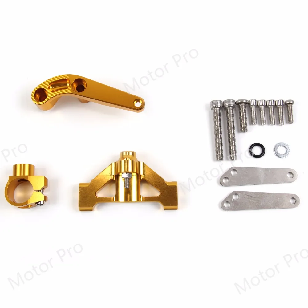 

For Kawasaki ZZR1400 2006 - 2012 Steering Damper Stabilizer Bracket Motorcycle ZZR 1400 07 2008 2009 2010 2011 Ninja ZX14 GOLD