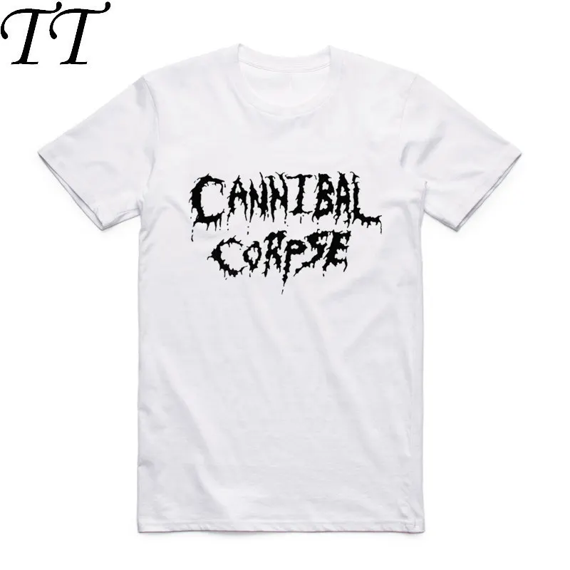 Asian Size Men Print Death Metal Band Cannibal Corpse Fashion T Shirt Summer Casual O-Neck Short Sleeve Homme T-shirt HCP997