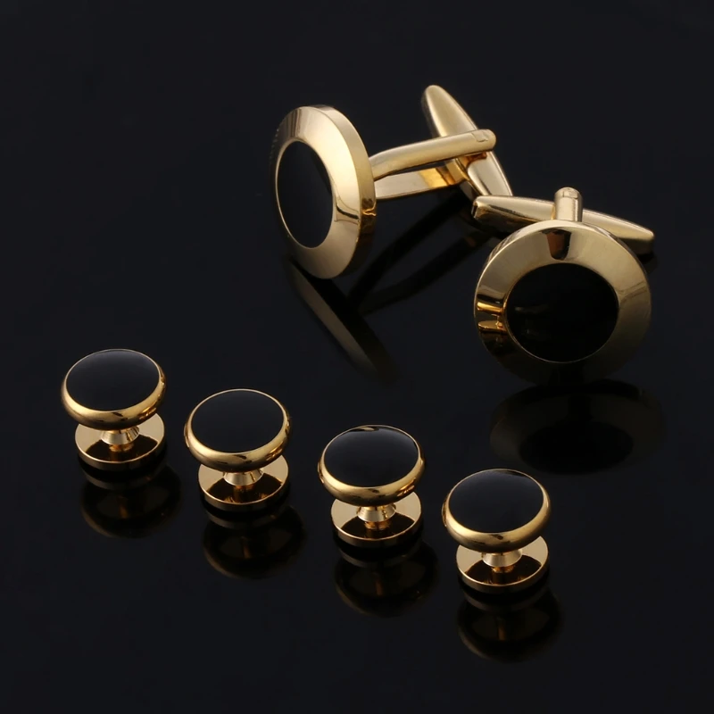 Drop&Wholesale 6 Pcs Men's Tuxedo Cufflinks Formal Costume Shirt Studs Cuff Links Set Steady APR28