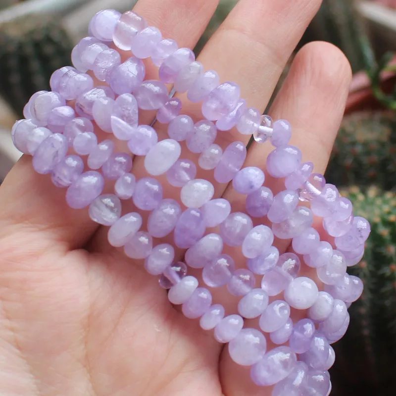 Wholesale 2-9mm Natural Violet Ametyst  Freeform Beads 34