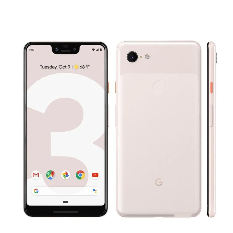 Google pixel 3 xl/3xl, telefone celular, 6.3 polegadas de tela, snapdragon 845, 4gb ram, 128gb rom, android 9.0, nfc, impressão digital