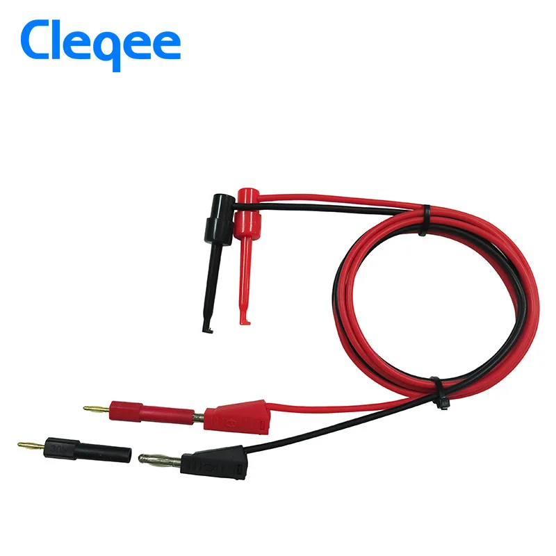 Cleqee P7020 2pcs/Set 2mm Male to 4mm Female Banana Plug Jack for Speaker Test Probes Converter Connectors Accessories 30V 10A