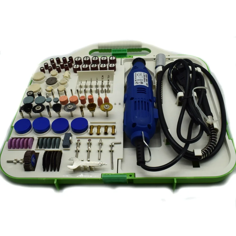 

161PCS Electric Grinder Rotary Tool Accessory 180W Mini Drill Jewelry Engraver