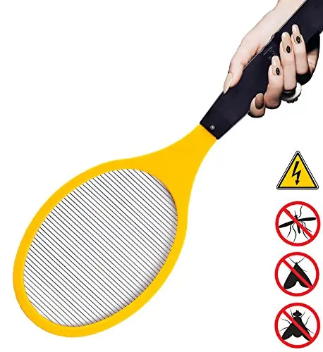 

Electric Bug Zappers Electronic Mosquito Racket 2AA Battery Fly Racket Handled Fly Racket Mosquito Zapper Picnic BBQ Tool