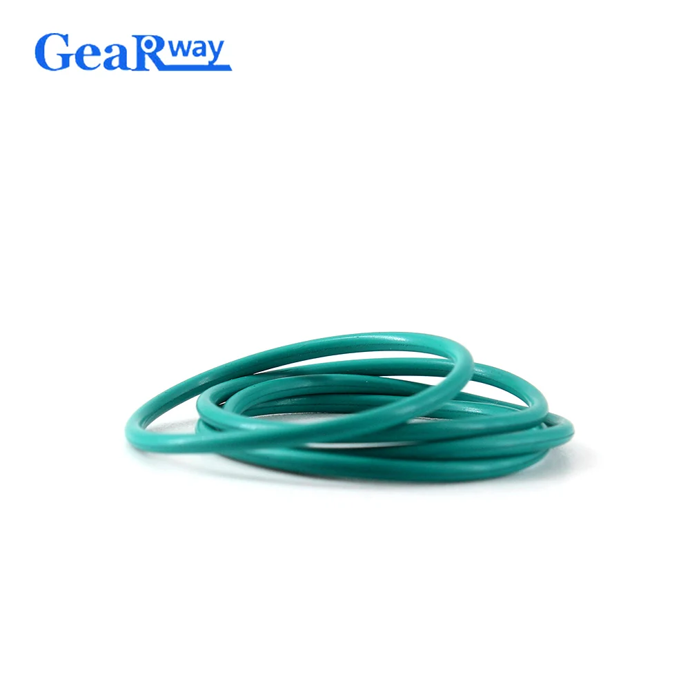 Gearway Fluorine Rubber O Ring Seal 1.8mm thickness Green FKM O Ring Seal Gasket 8/8.5/8.75/9/27.3/28/30mm ID O Ring Sealing