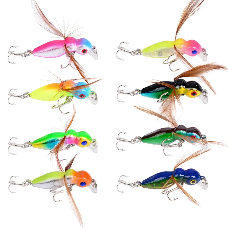 1pcs Fishing Lure Butter Fly Insects Various Style Salmon Flies Trout Single Dry Fly Fishing Lures 4.5cm 3.6g Fishing Tackle