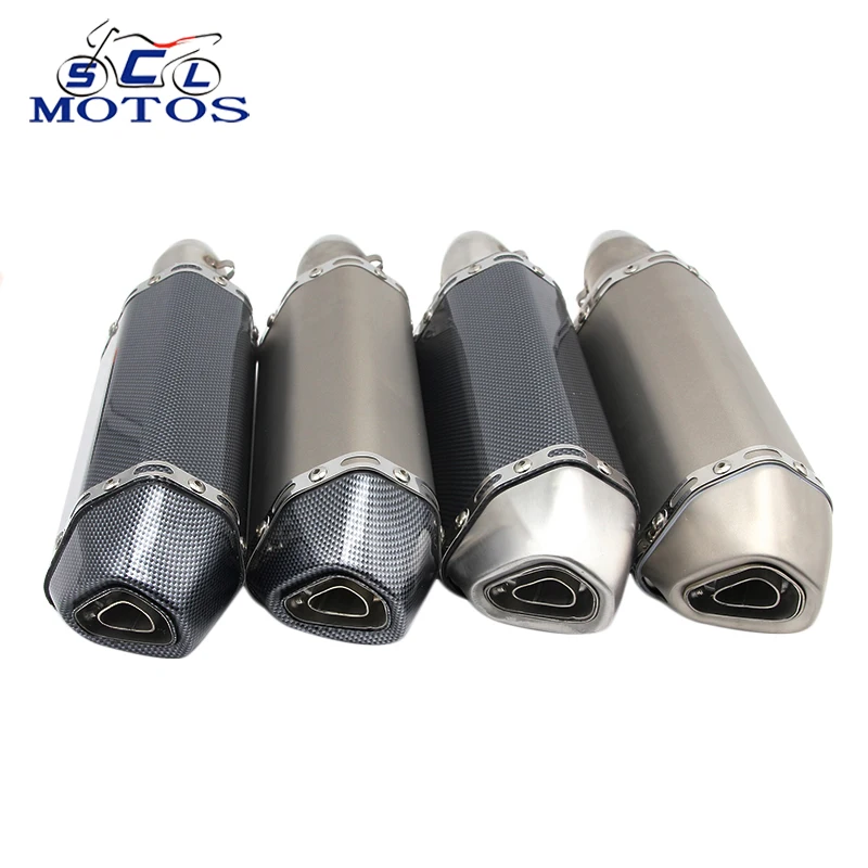 

Sclmotos- 51mm Motorcycle Yoshimura Exhaust Muffler Pipe with DB Killer Escape Moto Pitbike Racing NMAX CB650F MT03 GSXR Z750