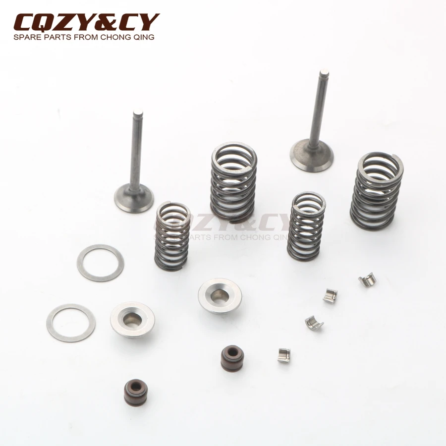 Scooter 105cc NON-EGR 52mm Big Bore cylinder head kit & 20*23mm valve kit for China GY6 50cc 105cc 139QMB 139QMA 4-stroke