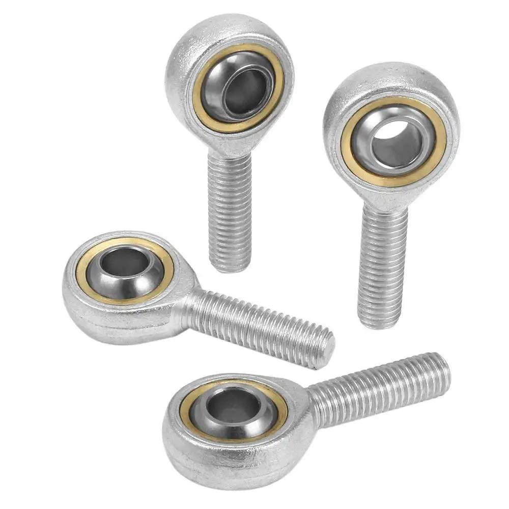 4PCS SA8T/K SAL8T/K 8mm Bore Diameter Rod End Bearing M8x1.25 Thread Self-Lubricating Ball Joint Rod End