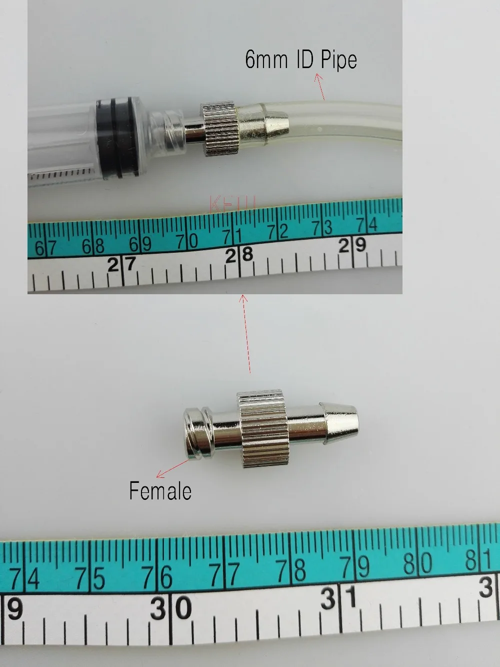 1Pc Female Male Luer Syringe Fitting (metal) ,Luer Lock Fitting Connector