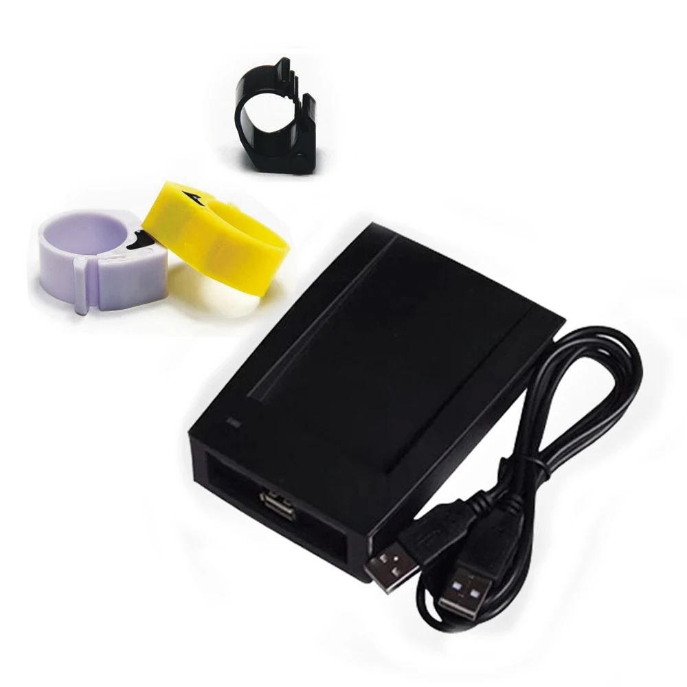 125-134.2KHz HI-TAG S256 RFID Writer ISO 11784/85 Pet Ear Tag Pigeon Ring ID for English software + SDK