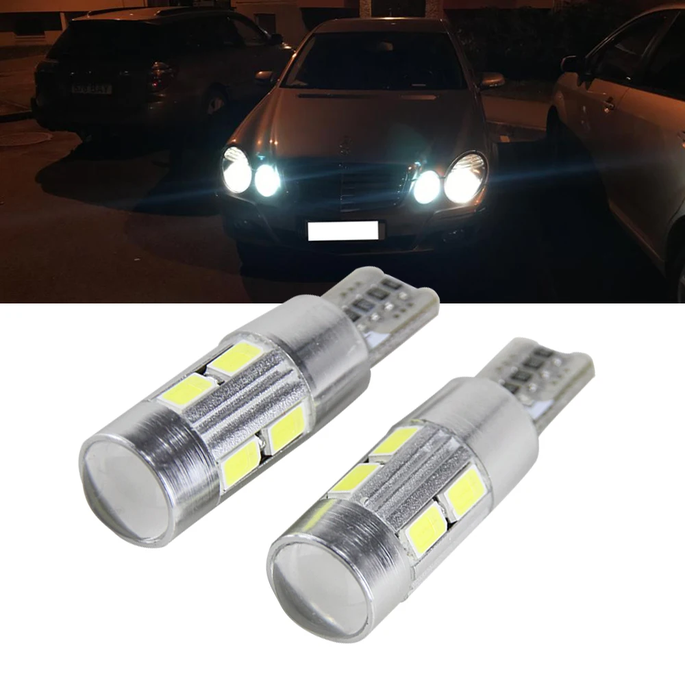 2x T10 194 168 W5W LED Bulb Sidelight No Error For Mercedes Benz W202 W220 W124 W211 W222 X204 W164 W204 W203 W210 Parking Light