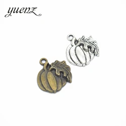 YuenZ 10pcs pumpkin Charms Tibetan Silver Bronze Pendants Antique Charm Jewelry Making DIY Handmade Craft 21*18mm K10