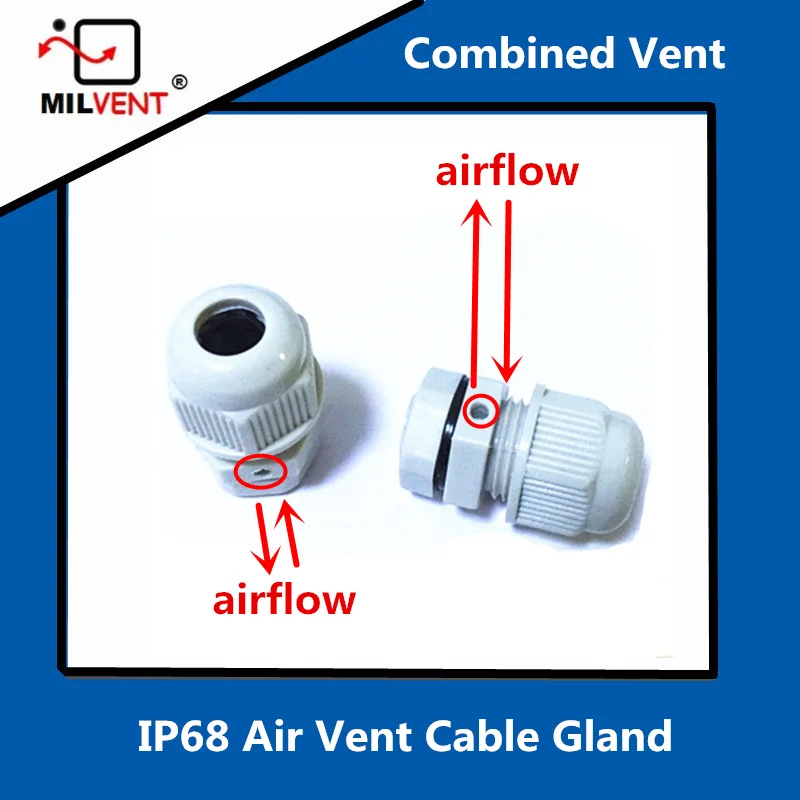 ventilation cable glands air vent prevent condensation m16*1.5 waterproof IP68