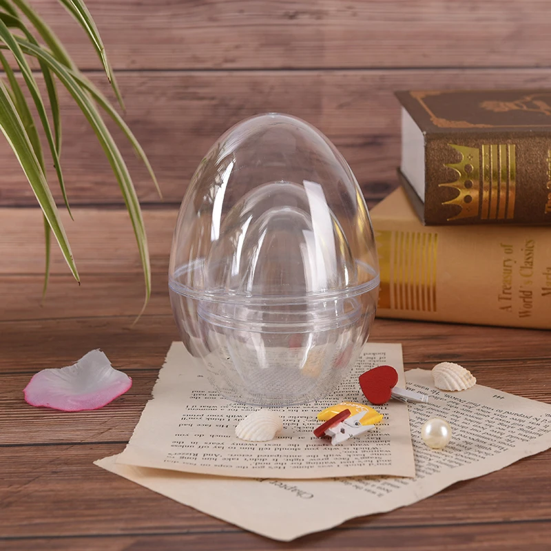 1Pc Plastic Clear Mould Reusable Eggs Shape Crafting DIY Bath Bomb Mold Home Hotel Decor For Christmas Gift Bath Care Tool