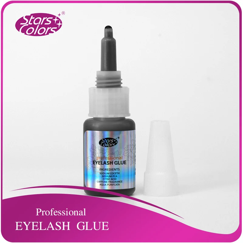 Black False Eyelash Extension Glue Low Odor No Toxic Eyelash Adhesive Eyelash Extension Tool for Professional Eyelash Beautician