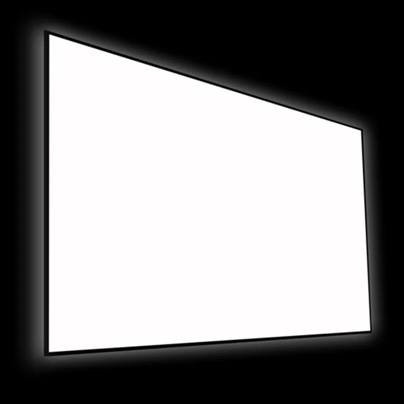 F2169CW 16:9 HDTV Format 4K Dünne Lünette Festen Rahmen Projektion Bildschirm mit Kino Weiß