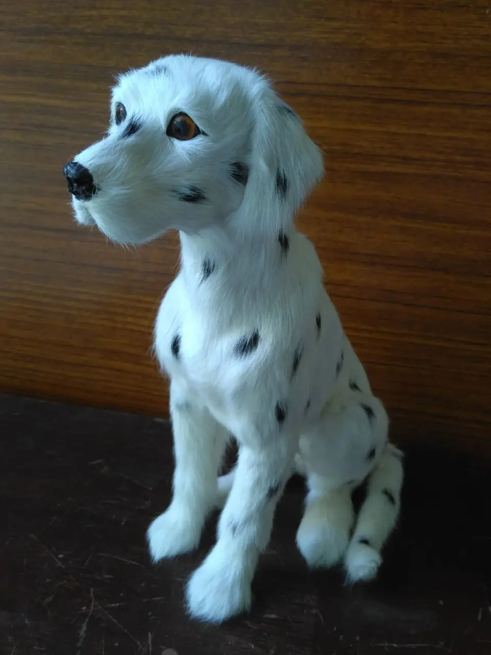 large 21x9x26cm simulation squatting Dalmatian dog model polyethylene&furs dog handicraft,home decoration toy d2807