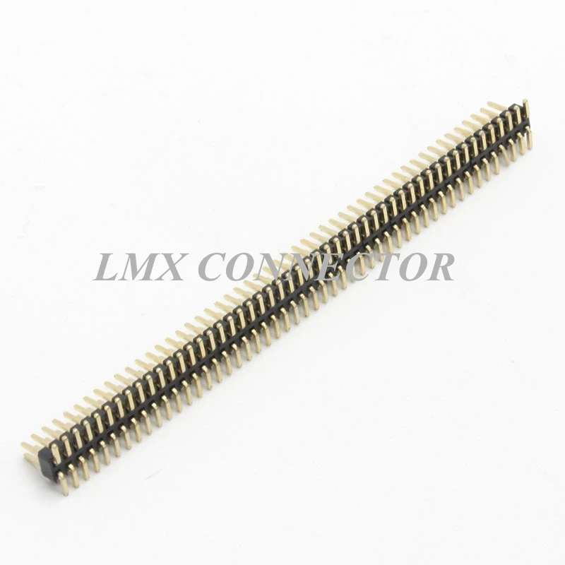 20PCS 1.27mm Male Pin Header Connector 2x3P/4/5/6/7/8/10/12/13/15/20/25/30/40/50P Double  Row  SMD SMT Copper Gold Plated