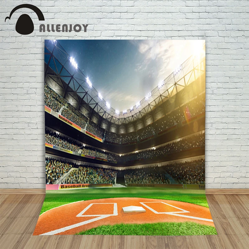 Allenjoy Photo Background photography backdrop Baseball game daytime green newborn photographic picture for the studio 150cm