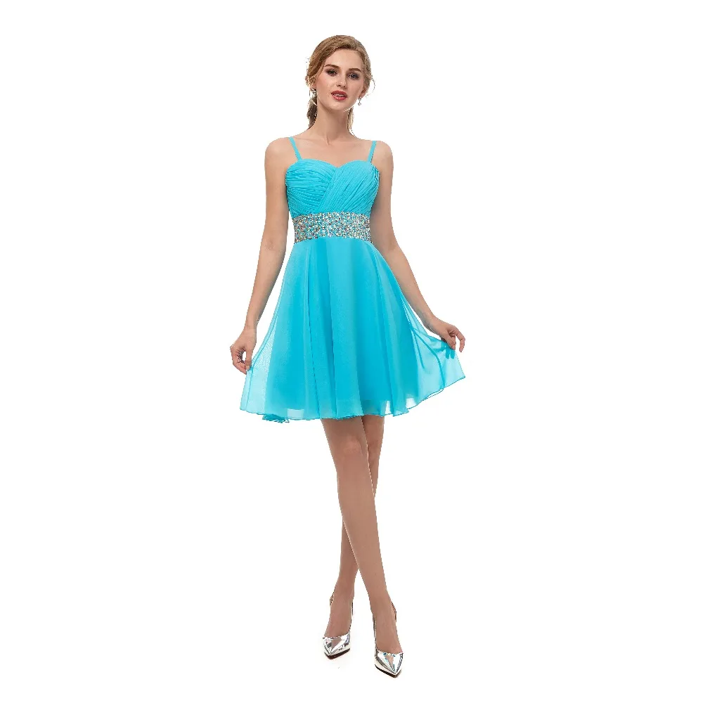 ruthshen New Arrivals Blue Short Cocktail Dresses Sleeveless Sweetheart Neck Vestidos Coctel Cheap In Stock Vestido Coctel Corto