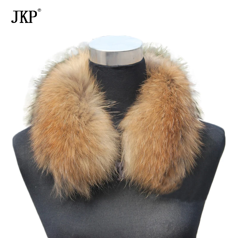 Real Raccoon Fur Scarf Women 100% Natural Raccoon Fur Collar Winter Warm Scarves