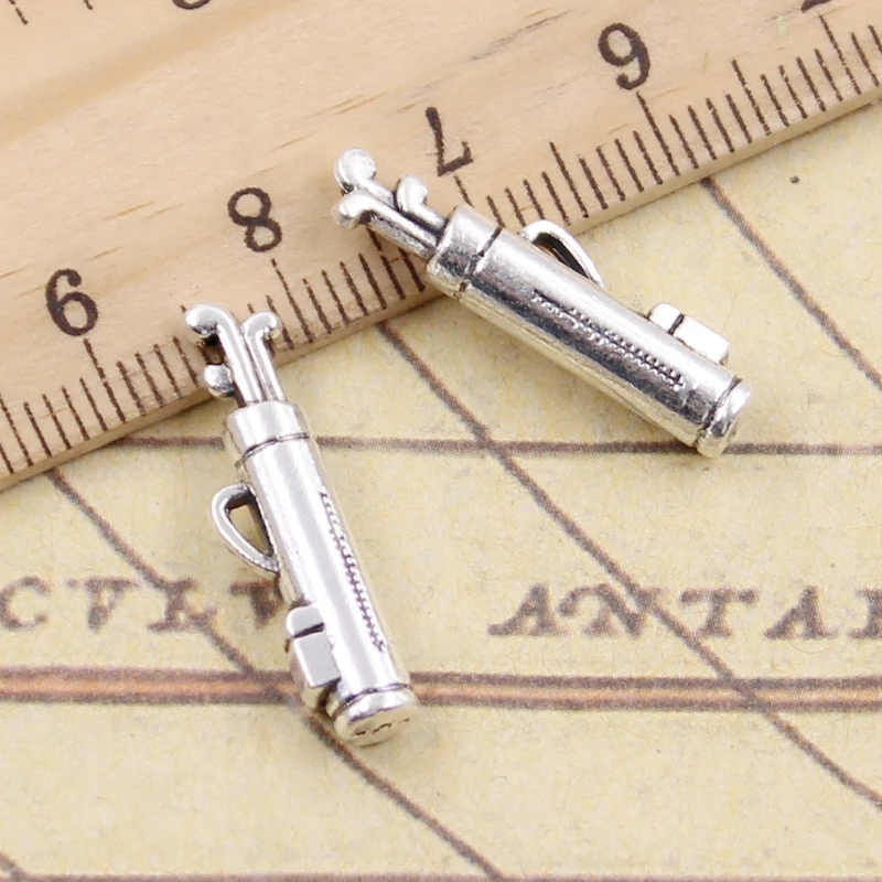 10pcs Charms Golf Barrel 24x7mm Tibetan Silver Color Pendants Antique Jewelry Making DIY Handmade Craft