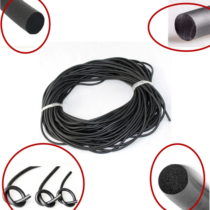 For Automotive sealing strip door seal O type seal soundproof strip 7mm solid O-penetrating formula accessories