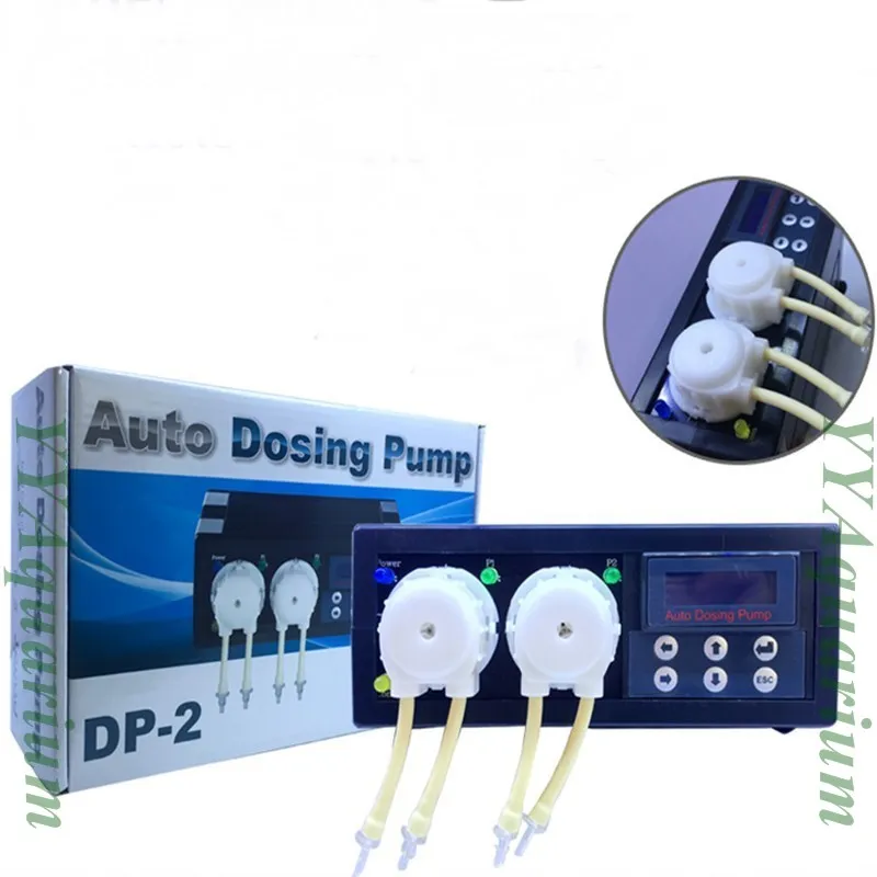 JEBAO DP-2 AUTO DOSING PUMPS PERISTALTIC METERING PUMP 110V 220V AQUARIUM LIQUID FEED PUMPS FOR MARINE REEF CORAL W/ 2 CHANNELS