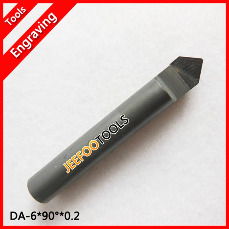 2Pcs 6*90Degree*0.2mm Diamond Cutter,CNC Router Bits,Stone Engraving Tools,Diamond Router Bits 3D Relief