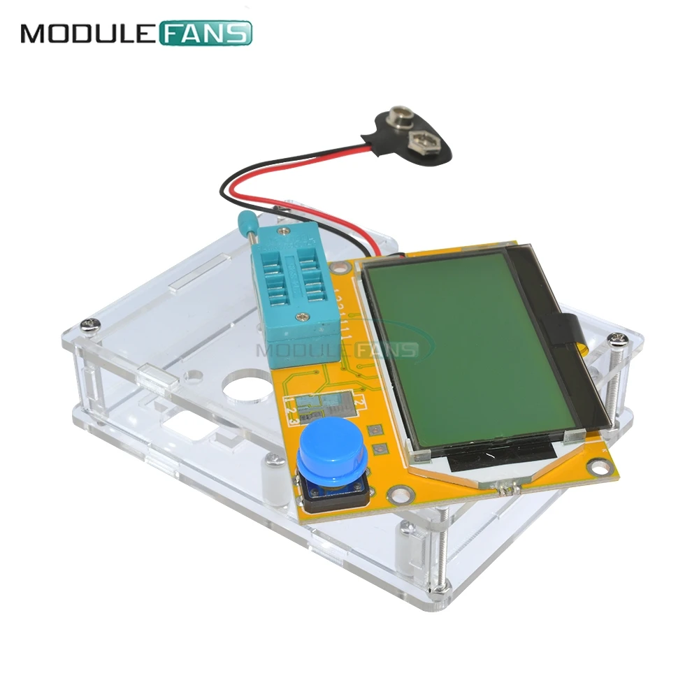 Mega328 LCR-T4 M328 Multimetr Transistor Tester Meter Diode Triode Capacitance Meter MOS PNP NPN LCR With Case Shell Box