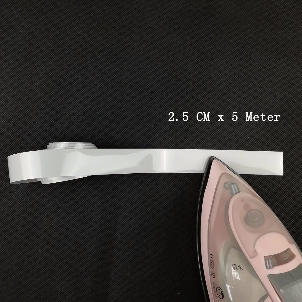 1/2/3/4/5/CM Heat Transfer Reflective Sticker Tape Material For Iron On Clothing Bag Shoes High Visibility