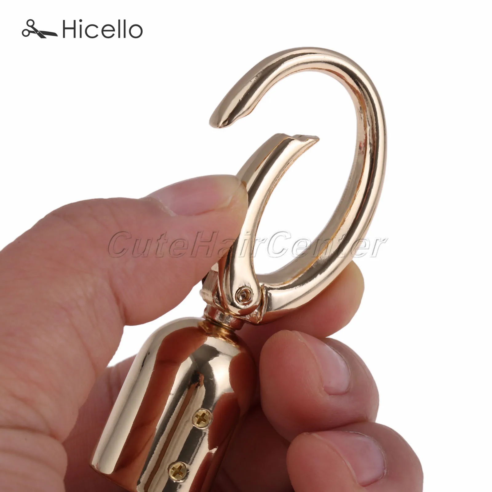 Metal Bag Buckle Snap Hook Spring-close gate Trigger DIY Key Chain Dog Leashes Hand Craft Belt Gold Silver Black Bronze Hicello