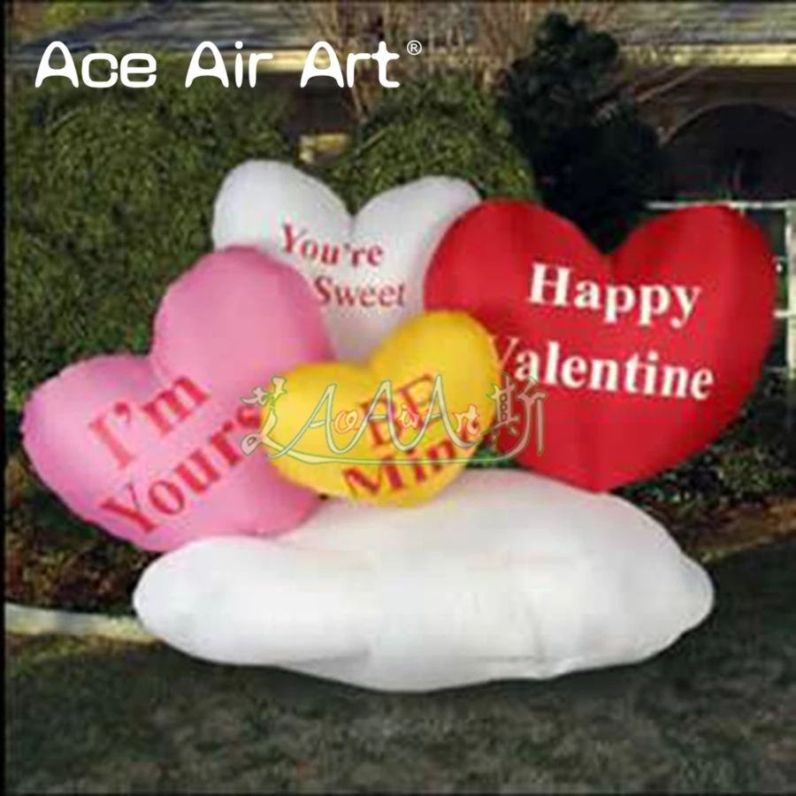 

Promotional Inflatable Heart Balloons Surprise Love Hearts with Cloud for Valentine's Day for Wedding/Event