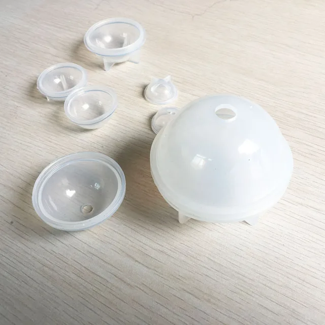 1 sztuka 20/30/40/50mm Stereo sferyczne silikonowe formy tworzenia biżuterii DIY kulki dekoracja żywiczna rzemiosło