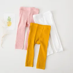 0-36M Knitting Baby Girls leggings Tights Autumn Spring Newborn Outfit Casual Girls Pants Children Clothing Kids Female Leggings