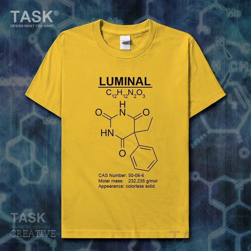 Luminal Molecular Formula Chemistry Subject t-shirt Short sleeve clothes mens t shirt new Tops sweatshirt sports cotton 01