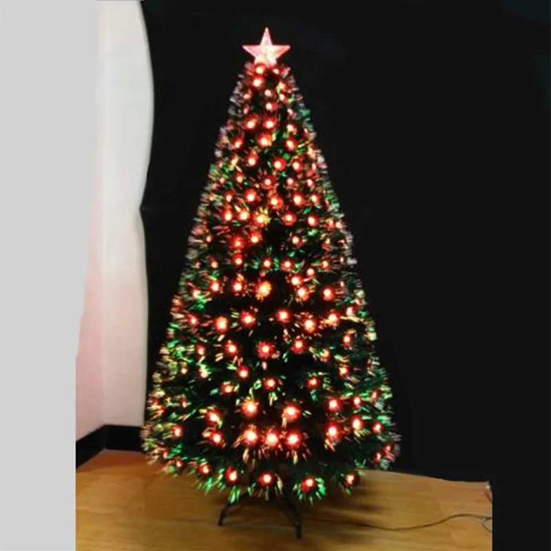 Teellook new 1.2 m /4.0 m fiber optic Christmas tree colorful pine Christmas and New Year layout