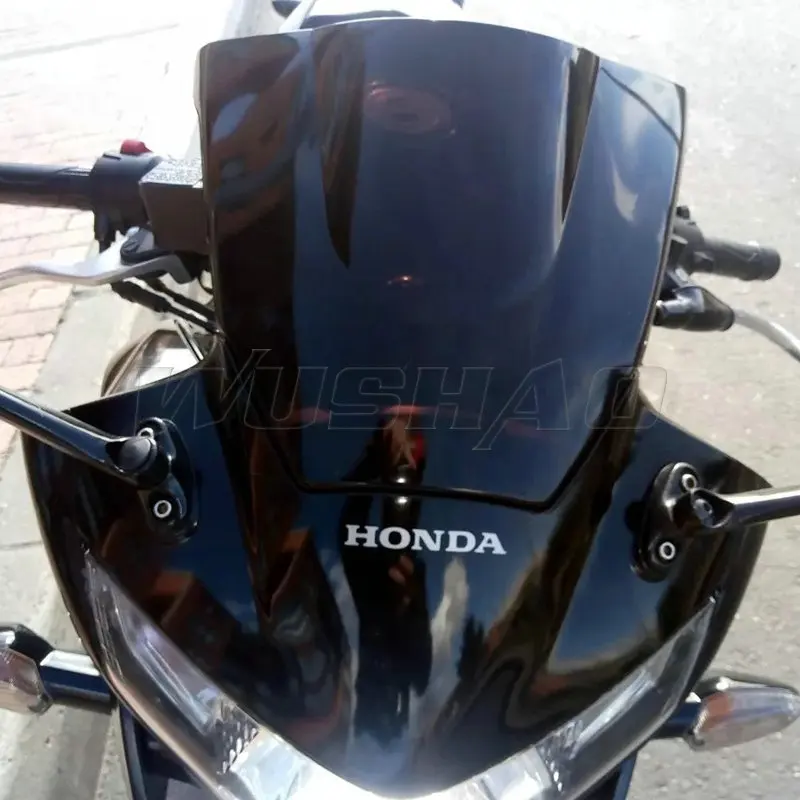 Motorcycle Double Bubble Windshield WindScreen Screen For  2011 2012 2013 Honda CBR250R CBR 250 R 250R 11 12 13 Black Iridium