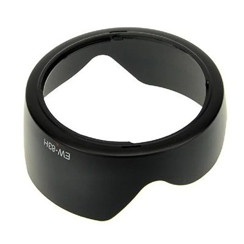 เลนส์กล้องถ่ายรูป EW-83H 77มม. ฮูดเลนส์กล้องถ่ายรูปสำหรับ Canon LEN Hood EOS EF 24-105มม. f/ 4L เป็นตัวกรองสีดำ USM