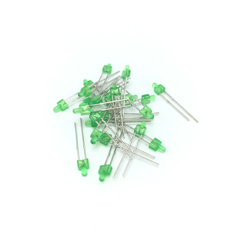 1000Pcs 2MM LED Diode Transparent Mixed Color Red Green Yellow Blue White Orange Warm