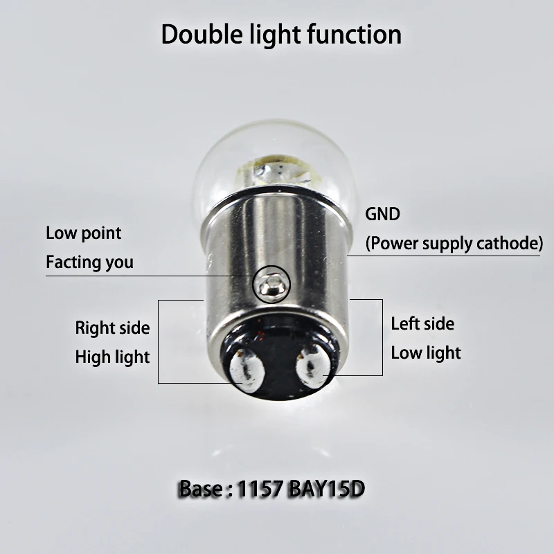 2 pcs S25 P21W BA15S 1156 1157 BAY15D BA15D Dc 6v 12v 24v 36v 48v LED Turning Light Car Tail Brake Auto Reverse Bulb DRL Lights