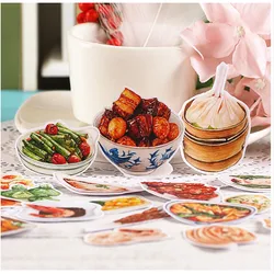 20pcs Creative Cute Self-made Chinese Snacks/food Scrapbooking Stickers /Decorative Sticker /DIY Craft Photo Albums Kawaii