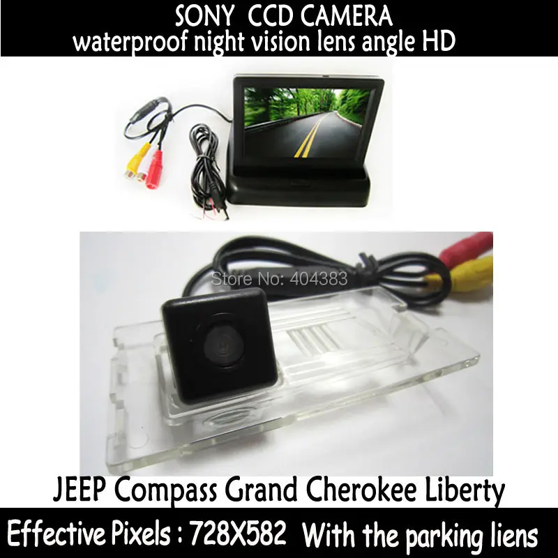 car accessories RearView Mirror Monitor+Special HD CCD Car rear view camera waterproof for JEEP Compass Grand Cherokee Liberty