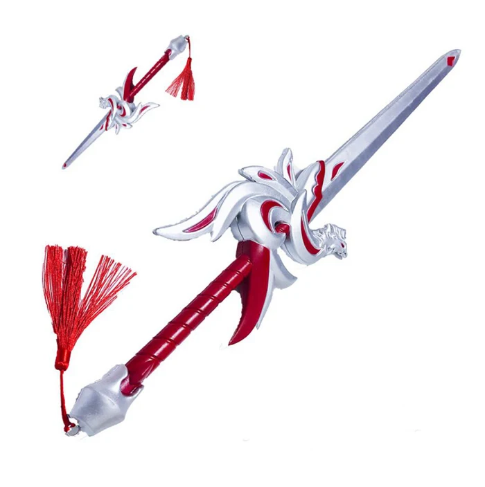 Cuchillo de anime para cosplay de Halloween, accesorios de arma de espuma PU, juguetes para niños Li Bai Qinglian Jian