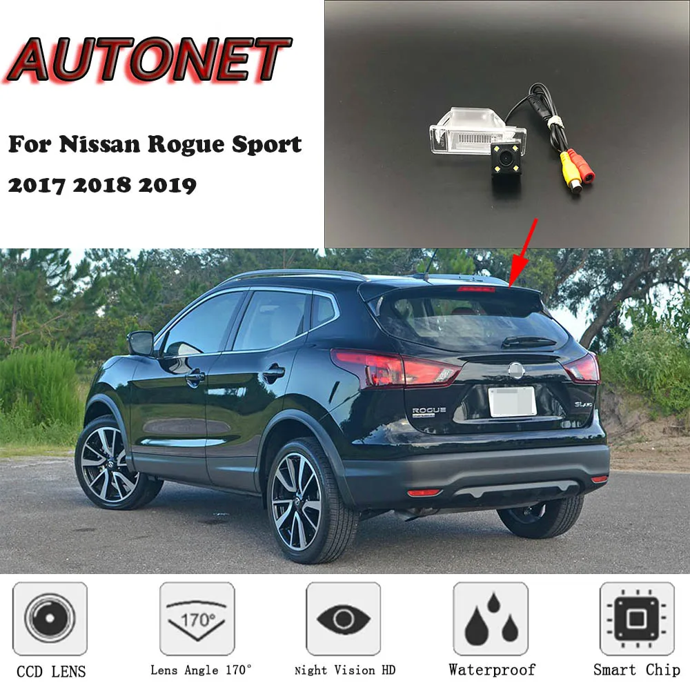 

AUTONET Backup Rear View camera For Nissan Rogue Sport 2017 2018 2019 Night Vision/license plate camera/parking Camera