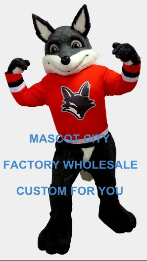 

Power Fox Mascot Costume Adult Size Cartoon Character Mascotte Mascota Grey Fox Costume Carnival Cosply Mascot Fit Suit SW1212