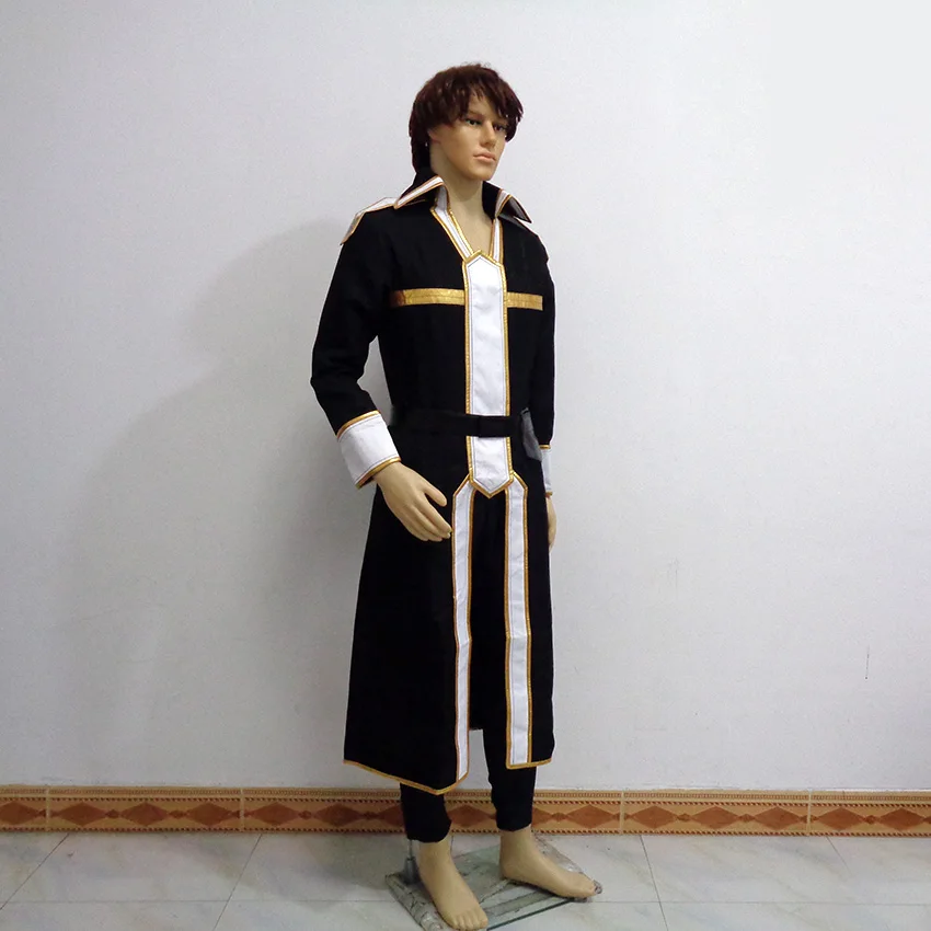 Sword Art Online SAO Kirigaya Kazuto Kirito Christmas Halloween Uniform Outfit Cosplay Costume Customize Any Size