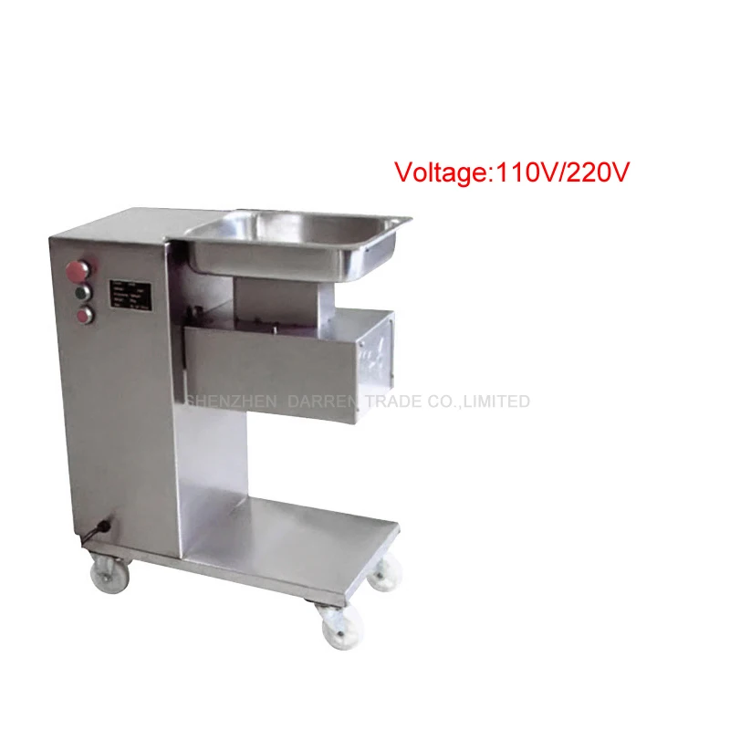 

220V / 110V stainless steel Meat Cutter with Pulley QE Meat Slicer Meat Grinder Machine 500KG/hour